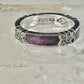 Judith Jack ring Art Deco purple band marcasites sterling silver size 6 women girls