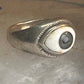 Eye ring eyeball band size 6 sterling silver women men