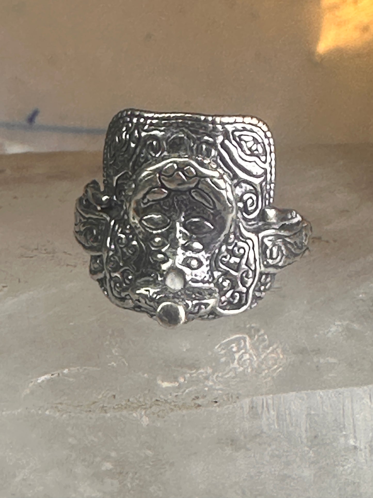 Saddle ring Kabana band cowgirl southwest size 5.75 sterling silver women girls
