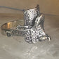 Saddle ring Kabana band cowgirl southwest size 5.75 sterling silver women girls