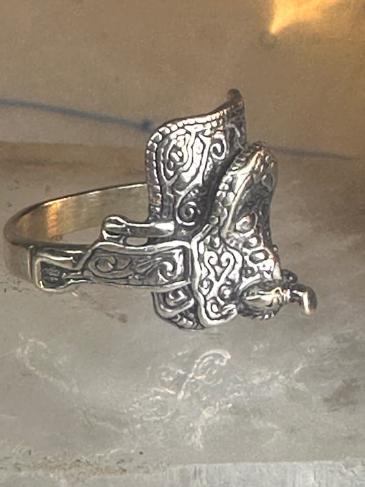Saddle ring Kabana band cowgirl southwest size 5.75 sterling silver women girls