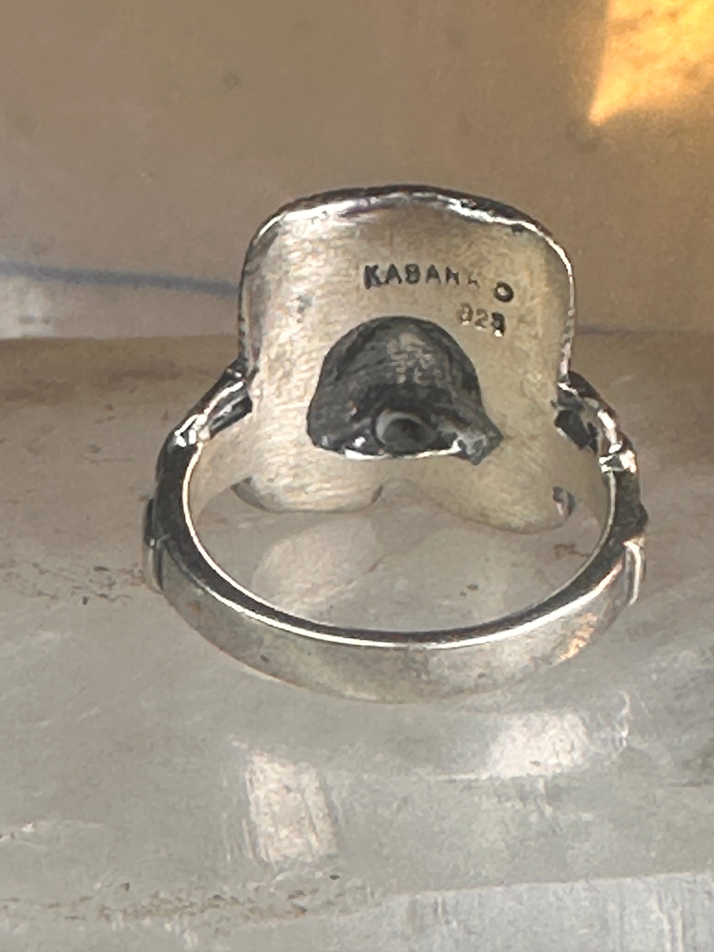 Saddle ring Kabana band cowgirl southwest size 5.75 sterling silver women girls