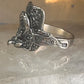 Saddle ring Kabana band cowgirl southwest size 5.75 sterling silver women girls