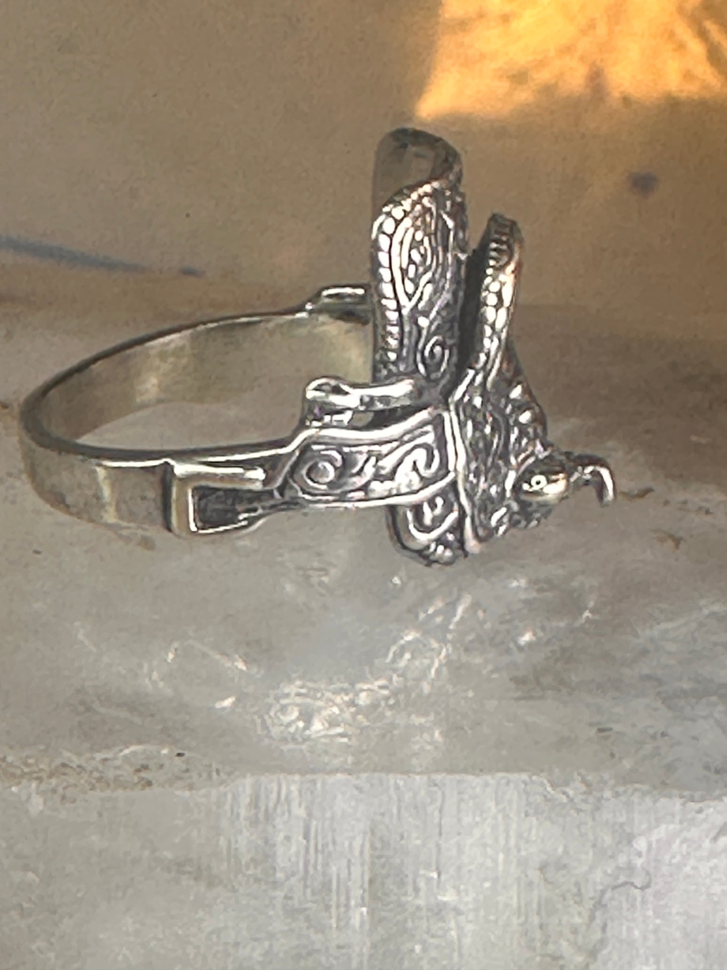 Saddle ring Kabana band cowgirl southwest size 5.75 sterling silver women girls