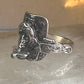 Saddle ring Kabana band cowgirl southwest size 5.75 sterling silver women girls