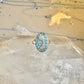 Shooting star ring Mexico turquoise chips celestial size 7 sterling silver women girls