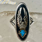 Harley Davidson ring Eagle holding Harley emblem sterling silver size 5.75 biker women
