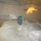 Shooting star ring Mexico turquoise chips celestial size 7 sterling silver women girls