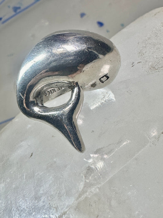 Whale ring Taxco Mexico band size 7 sterling silver women men