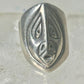 Pacific Northwest face spirit wind ring cigar band size 6 sterling silver women girls
