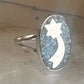 Shooting star ring Mexico turquoise chips celestial size 7 sterling silver women girls