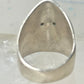 Pacific Northwest face spirit wind ring cigar band size 6 sterling silver women girls