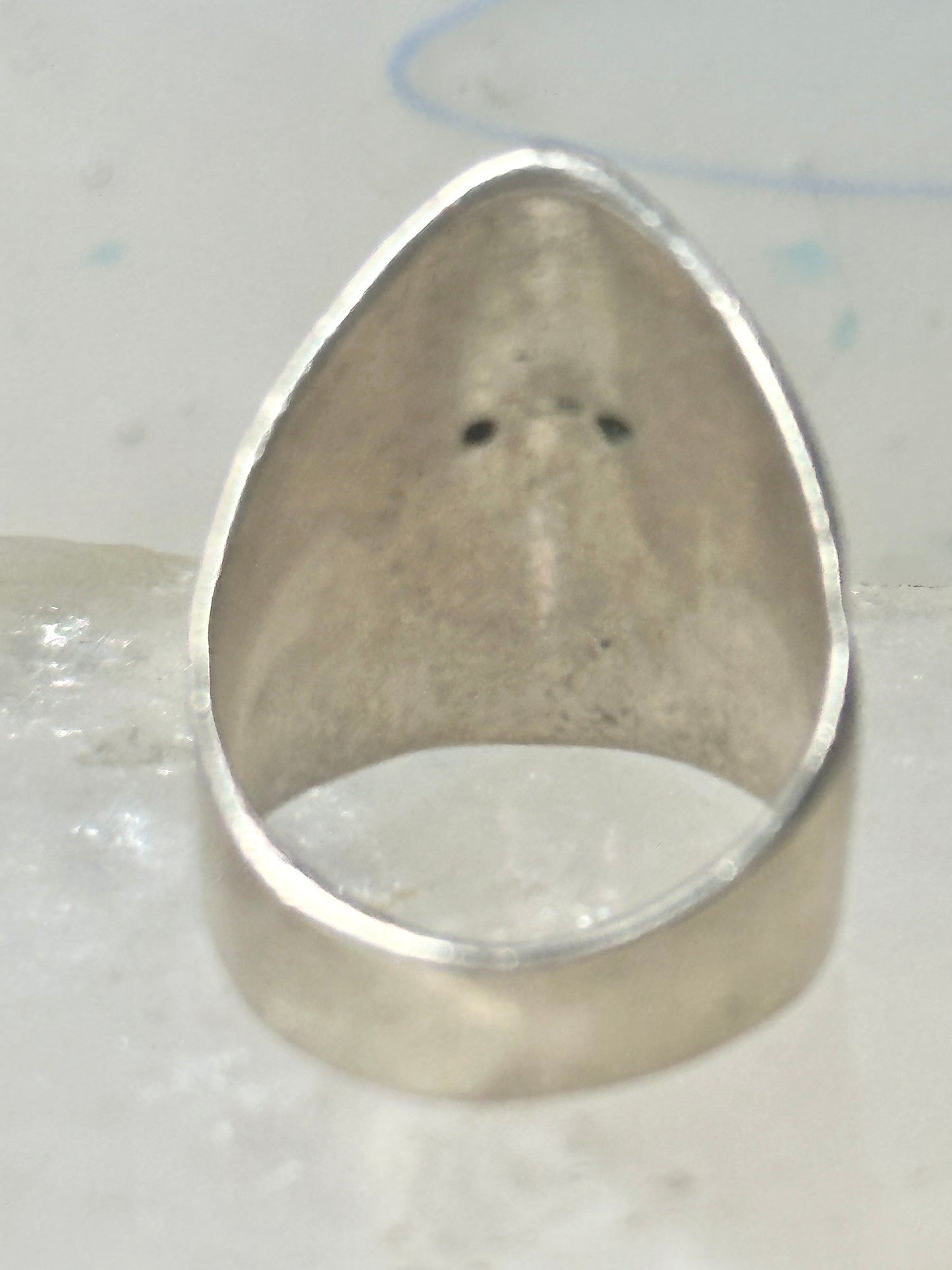 Pacific Northwest face spirit wind ring cigar band size 6 sterling silver women girls