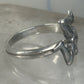 Greek Triskelion ring 3 legs rotating band sterling silver size 7 women signed S & C