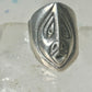 Pacific Northwest face spirit wind ring cigar band size 6 sterling silver women girls