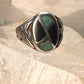 Navajo ring phoenix turquoise onyx size 10.50 sterling silver women men
