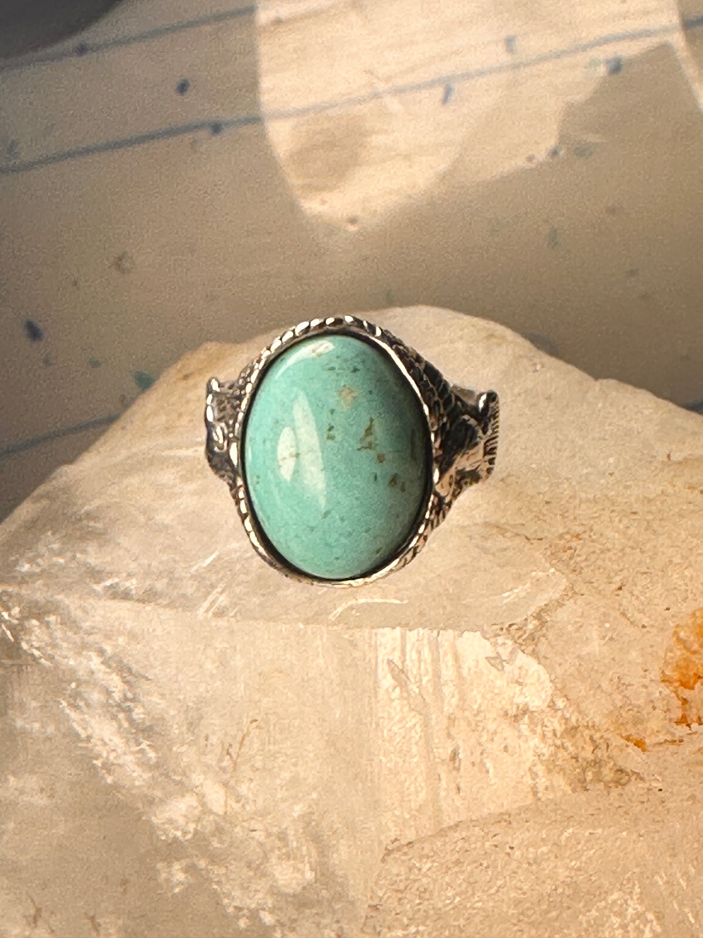 Eagle ring turquoise Carolyn Pollack size 8.75 sterling silver women men