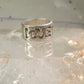 Love ring Love band size 6 Bell trading co logo Sterling Silver women girl 1970 peace Hippie