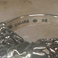 Cherub ring Kabana with wings heart CZ Love Valentine size 6 sterling silver women