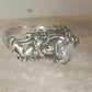 Cherub ring Kabana with wings heart CZ Love Valentine size 6 sterling silver women