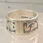 Love ring Love band size 6 Bell trading co logo Sterling Silver women girl 1970 peace Hippie