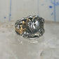 Navajo ring Eagle Band by RB sterling silver copper size 9.75