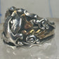 Navajo ring Eagle Band by RB sterling silver copper size 9.75