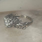 Cherub ring Kabana with wings heart CZ Love Valentine size 6 sterling silver women