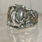 Navajo ring Eagle Band by RB sterling silver copper size 9.75