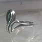 Black Hills Gold ring onyx band leaves size 3 sterling silver women
