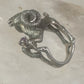 Ram ring sculptural Aries band leaves size 5.75 sterling silver women