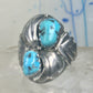 Navajo ring Turquoise Band sterling silver size 11.25 men women