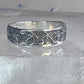 Palm Trees ring sun floral Paradise tropics band size 6.75 sterling silver women girls