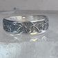 Palm Trees ring sun floral Paradise tropics band size 6.75 sterling silver women girls