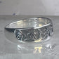 Palm Trees ring sun floral Paradise tropics band size 6.75 sterling silver women girls
