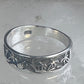 Palm Trees ring sun floral Paradise tropics band size 6.75 sterling silver women girls