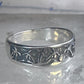 Palm Trees ring sun floral Paradise tropics band size 6.75 sterling silver women girls