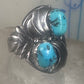 Navajo ring Turquoise Band sterling silver size 11.25 men women