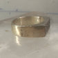 Peace ring Mexico Mexican band solid heavy size 9.5 sterling silver women men