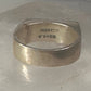 Peace ring Mexico Mexican band solid heavy size 9.5 sterling silver women men