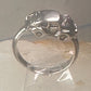 Car ring moving car volkswagen bug band solid size 5.25 sterling silver women
