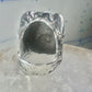 Face ring classic mythology woman band birds or snakes head Medusa?sterling silver size 5.75 women