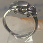 Car ring moving car volkswagen bug band solid size 5.25 sterling silver women