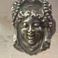 Poison ring lady Victorian pill poison band solid size 6.50 sterling silver women