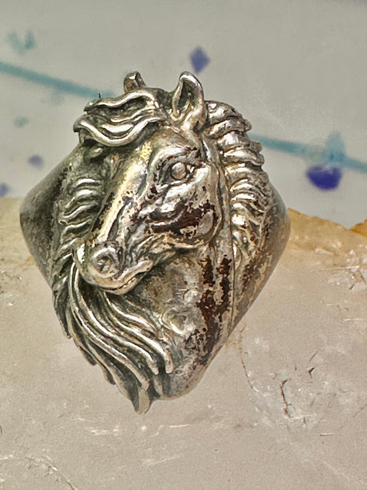 Horse ring size 6 cowgirl southwest sterling silver women girls