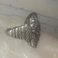 Poison ring lady Victorian pill poison band solid size 6.50 sterling silver women
