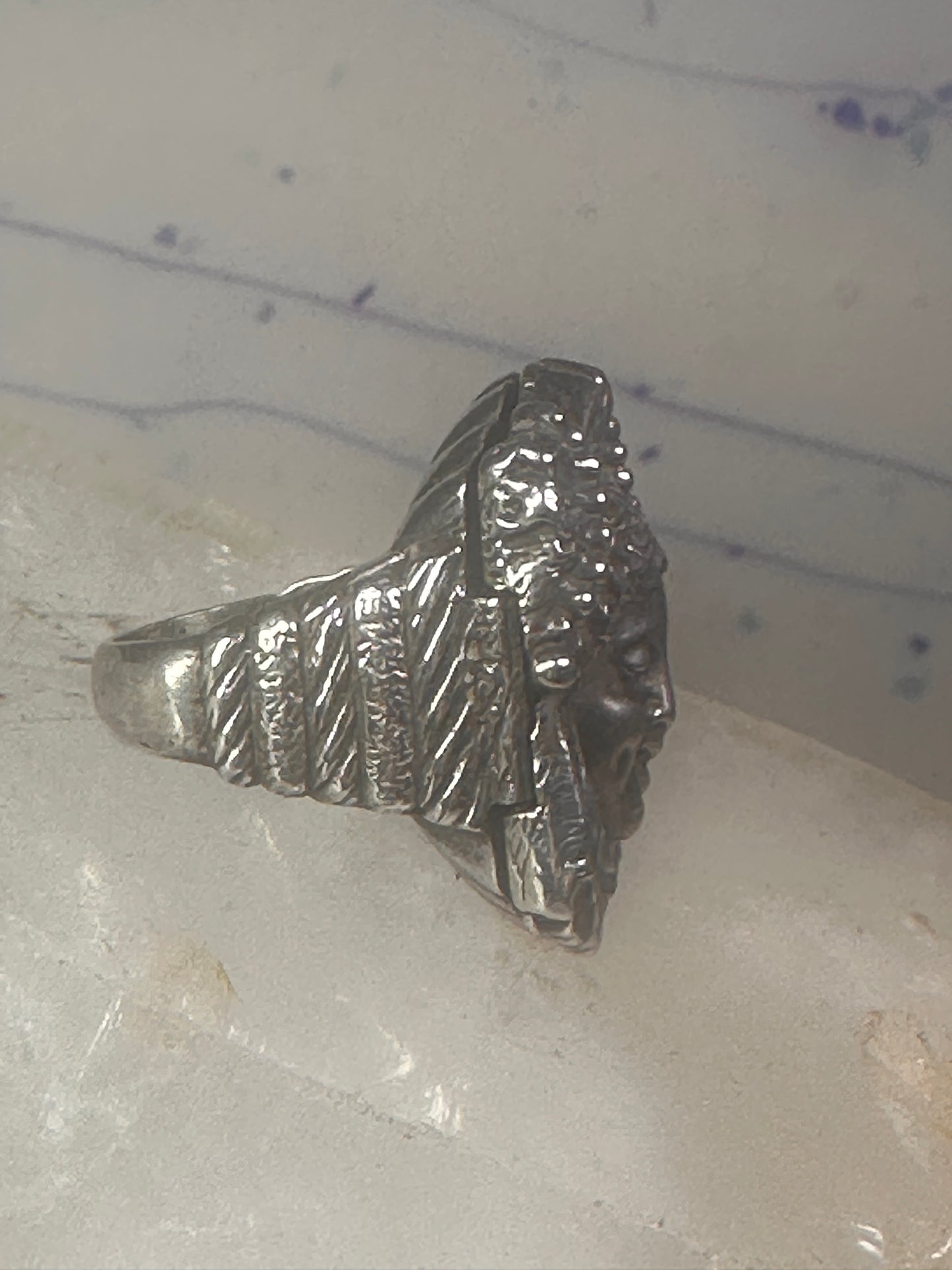 Poison ring lady Victorian pill poison band solid size 6.50 sterling silver women
