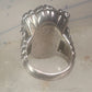 Poison ring lady Victorian pill poison band solid size 6.50 sterling silver women