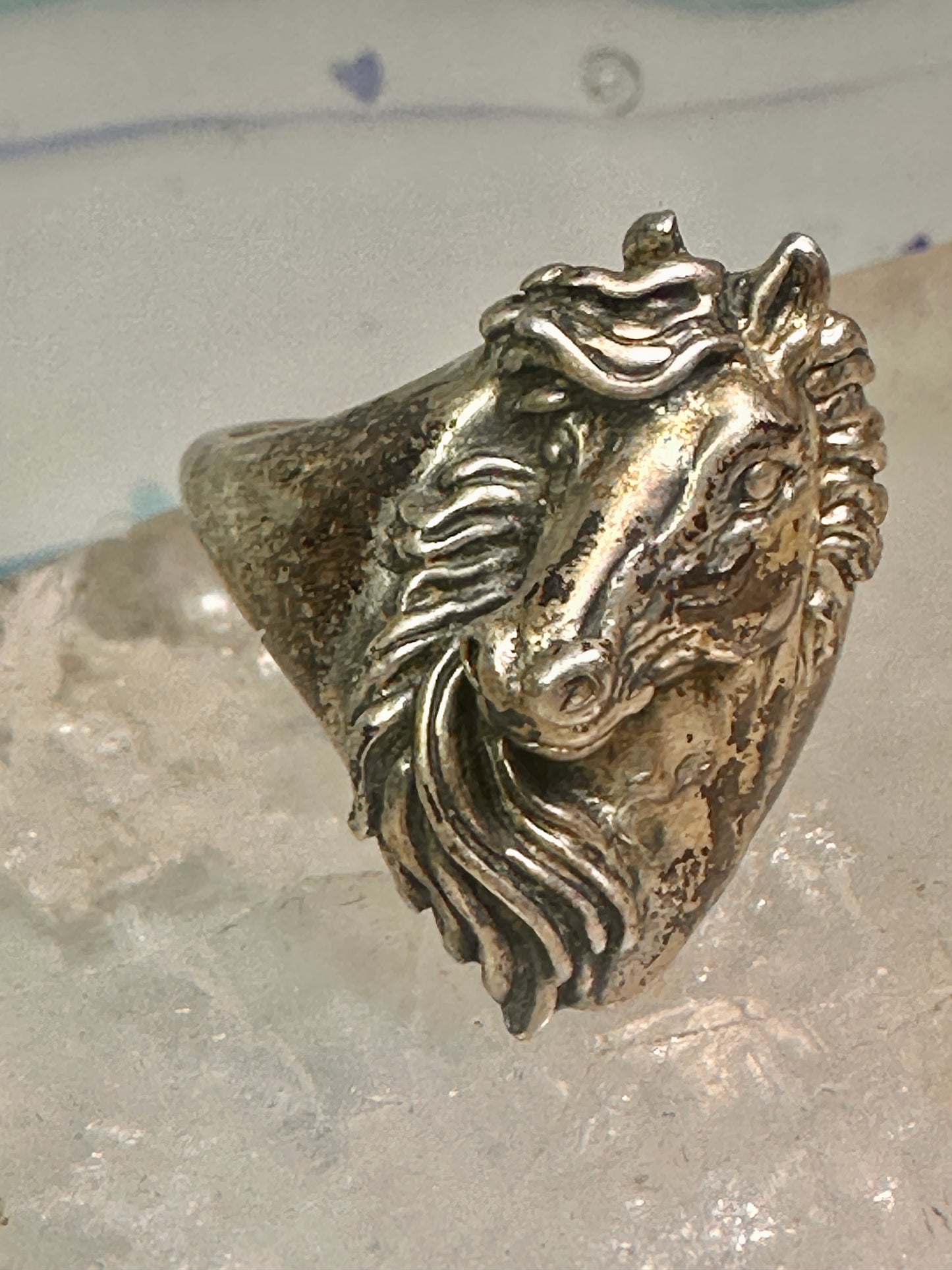 Horse ring size 6 cowgirl southwest sterling silver women girls