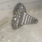 Poison ring lady Victorian pill poison band solid size 6.50 sterling silver women